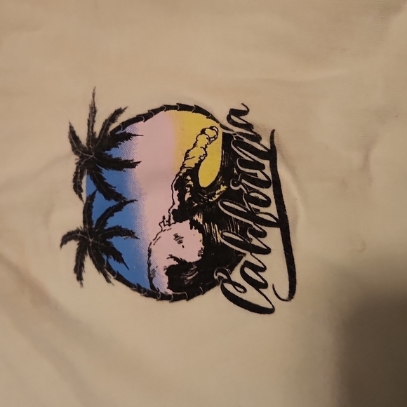 Local Lab California Tie Dye Distressed Long Sleeve Cropped Shirt Size Small - Picture 2 of 4